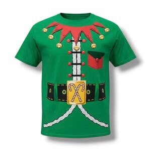 December 25th Men’s Elf Graphic Christmas T-Shirt – Size Large